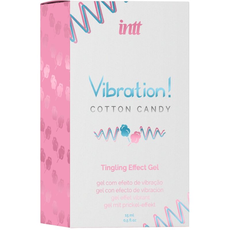 INTT - COTTON CANDY LIQUID VIBRATING GEL POWERFUL INTIMATE STIMULATOR 15 ML