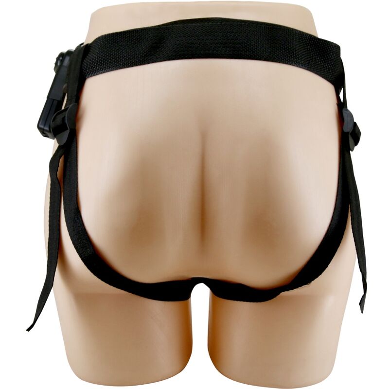 PRETTY LOVE - MARION UNIVERSAL BRIEFS HARNESS WITH VIBRATING DILDO 19 CM BROWN