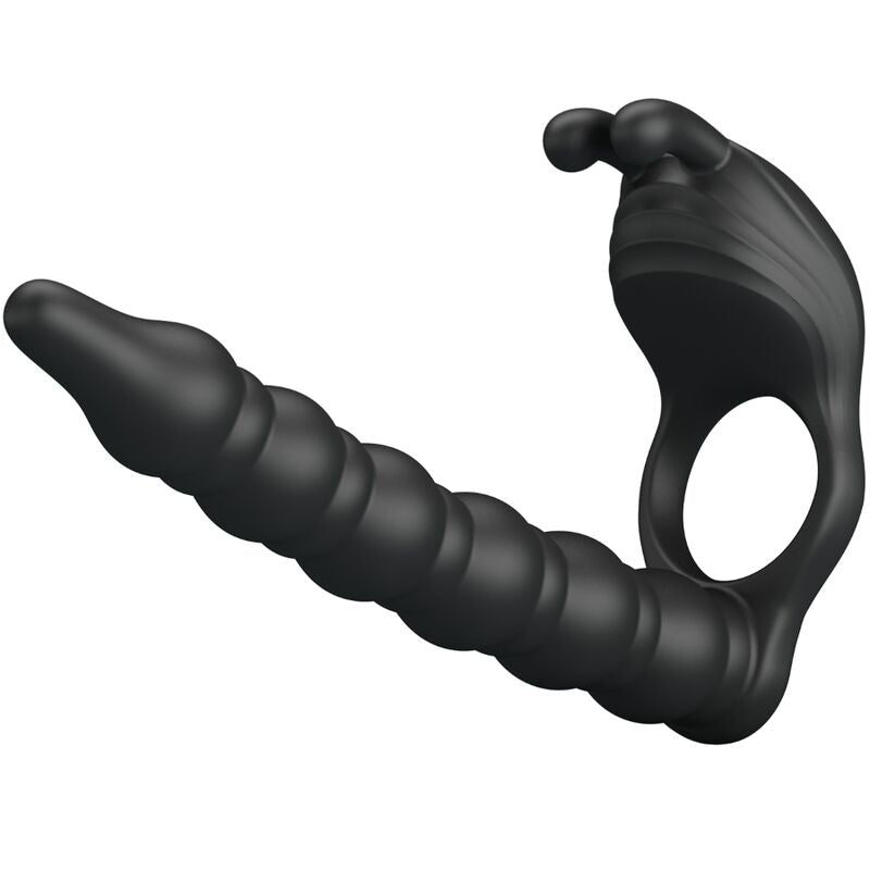 PRETTY LOVE - BLACKNEY COCK RINGS WITH VIBRATOR PLUG