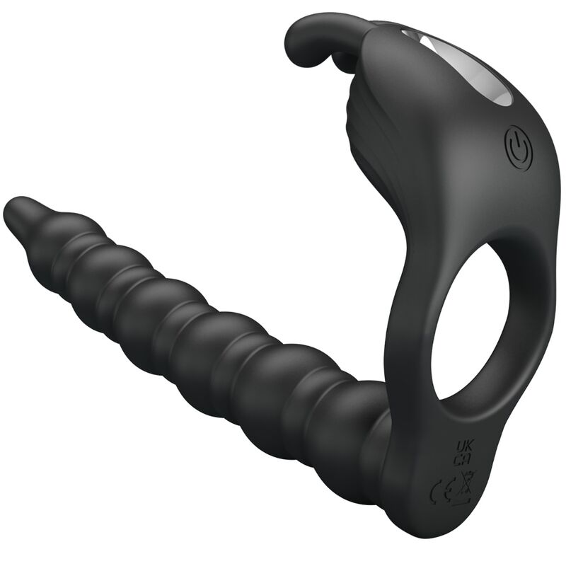 PRETTY LOVE - BLACKNEY COCK RINGS WITH VIBRATOR PLUG