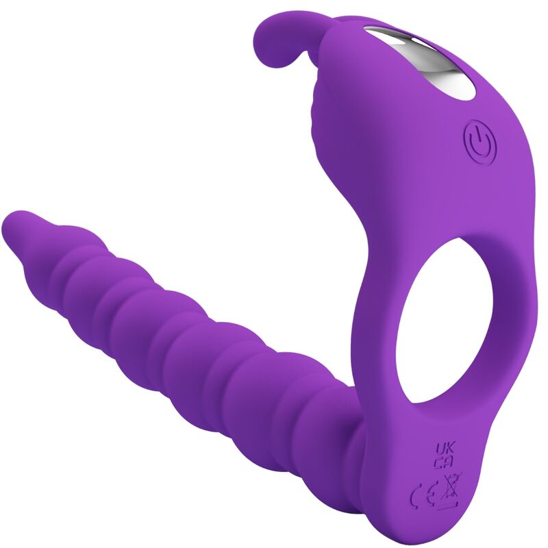 PRETTY LOVE - BLACKNEY COCK RINGS WITH VIBRATOR PLUG