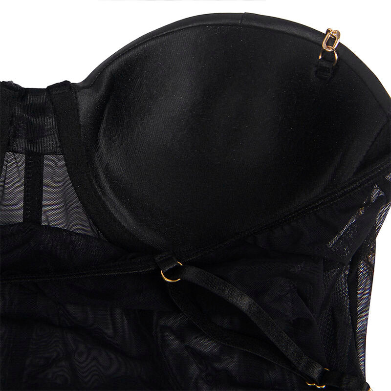 SUBBLIME - BODY NOIR BRETELLES CHAÎNE L/XL