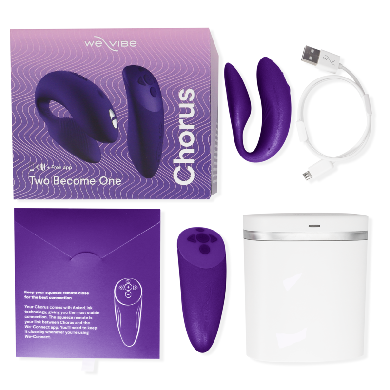 WE-VIBE - CHORUS VIBRATOR FOR COUPLES WITH SQUEEZE CONTROL LILAC