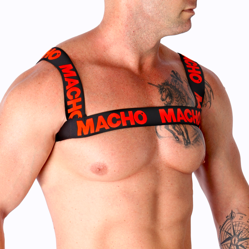 MACHO - RED DOUBLE HARNESS
