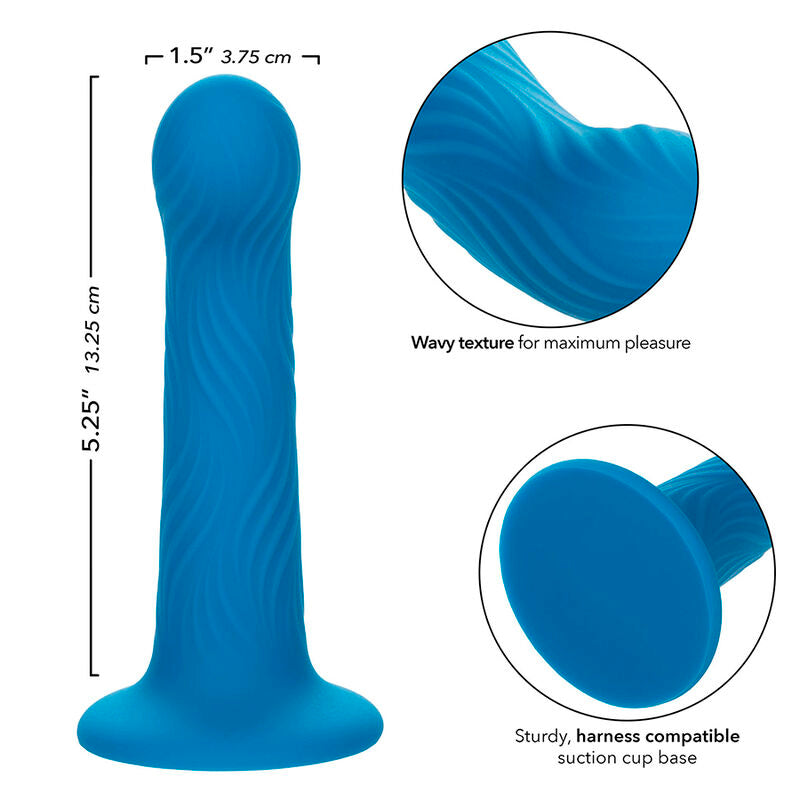 CALEXOTICS - WAVE RIDER ANAL PLUG RIPPLE BLUE