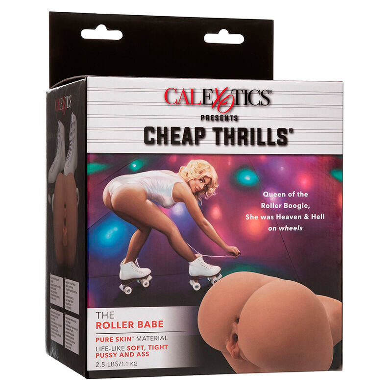 CALEXOTICS - THE ROLLER BABE THE REALISTIC DOUBLE MASTURBATOR FLESH