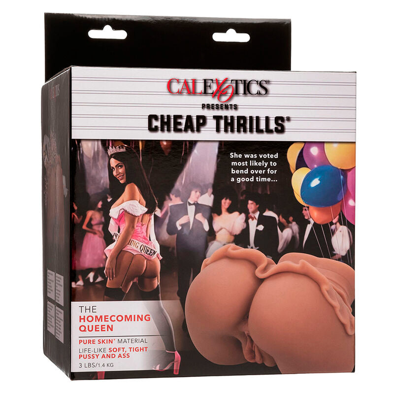 CALEXOTICS - THE QUEEN OF COMING HOME REALISTIC DOUBLE MASTURBATOR CARAMEL