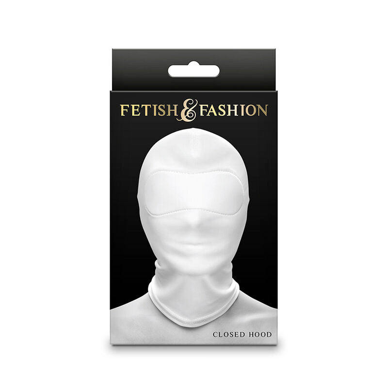 NS NOVELTIES - FETISH & FASHION WHITE NYLON CLOSED HOOD