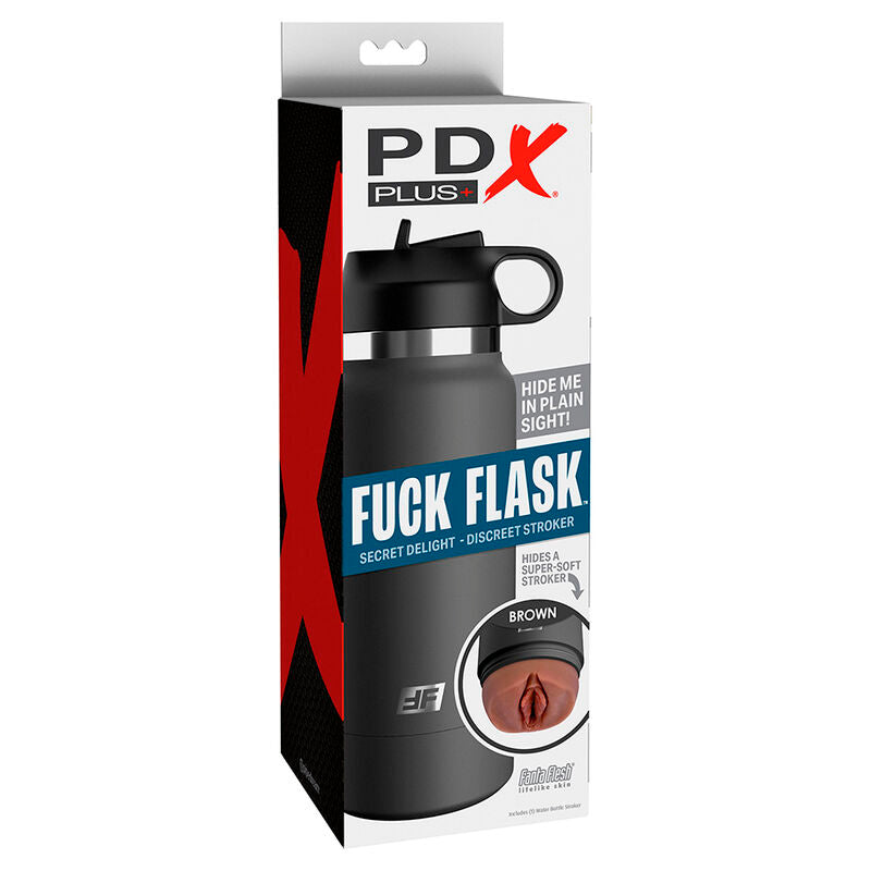 PDX PLUS - FUCK FLASK VAGINA STROKER DISCREET BROWN MODEL 2