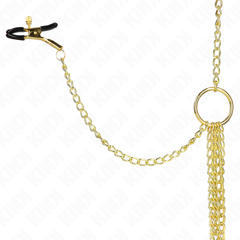 KINK - 4 ADJUSTABLE GOLD TAMPON AND CLITO CLAMPS