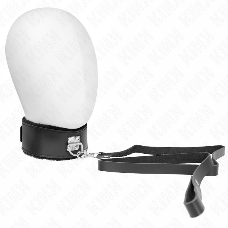KINK - COLLAR WITH BELT 116 CM WITH ADJUSTABLE BLACK LEATHER STRAP 40-48 CM X 6 CM