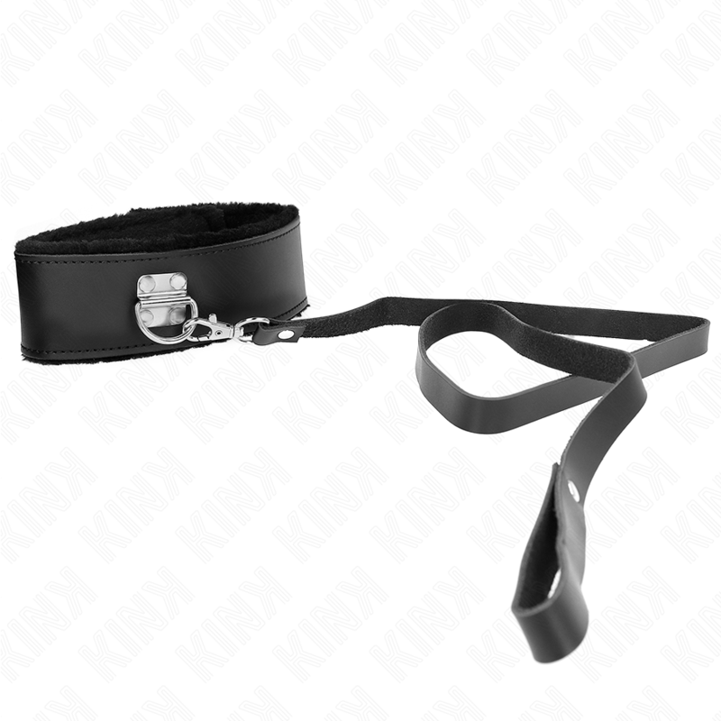 KINK - COLLAR WITH BELT 116 CM WITH ADJUSTABLE BLACK LEATHER STRAP 40-48 CM X 6 CM