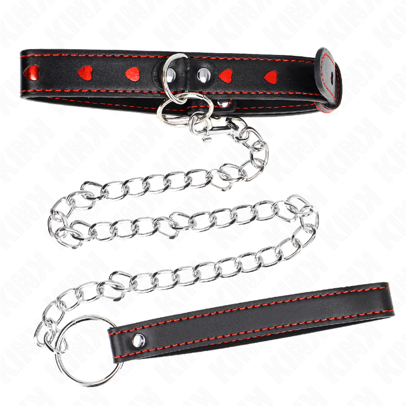 KINK - NECKLACE WITH BRACELET 65 CM HEART DETAILS 52.5 X 2.5 CM