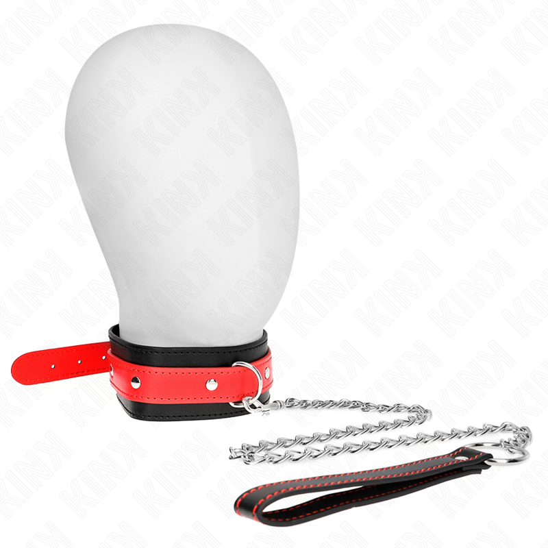 KINK - COLLAR WITH RED BRACELET 65 CM ADJUSTABLE 36-43 CM X 5 CM
