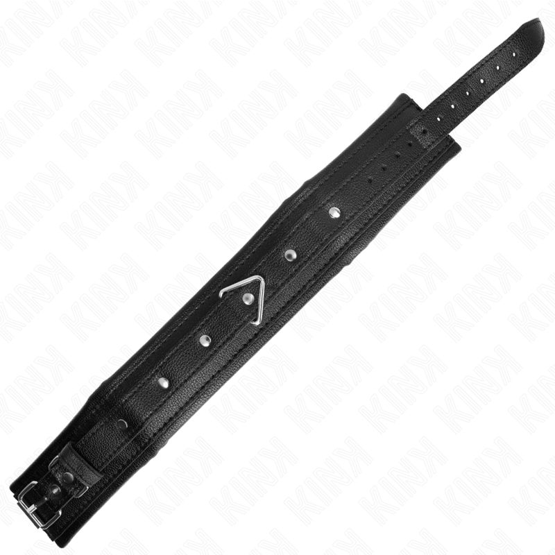 KINK - COLLAR WITH BRACELET IMITATION SPONGE LEATHER MODEL 1 ADJUSTABLE 37-54 CM X 3 CM