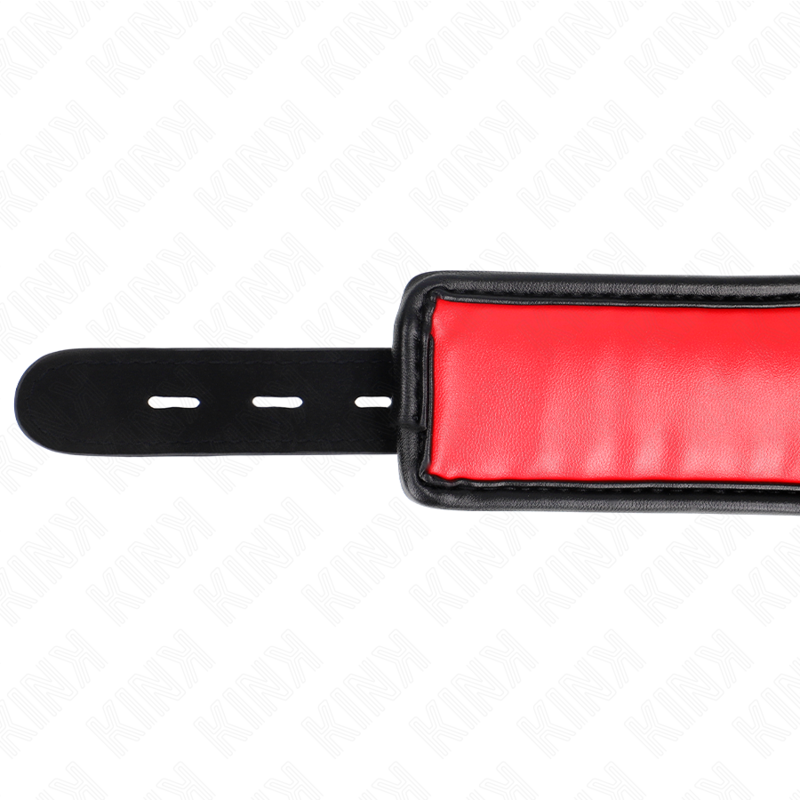 KINK - COLLAR WITH BRACELET IMITATION SPONGE LEATHER MODEL 3 ADJUSTABLE 37-54 CM X 3 CM