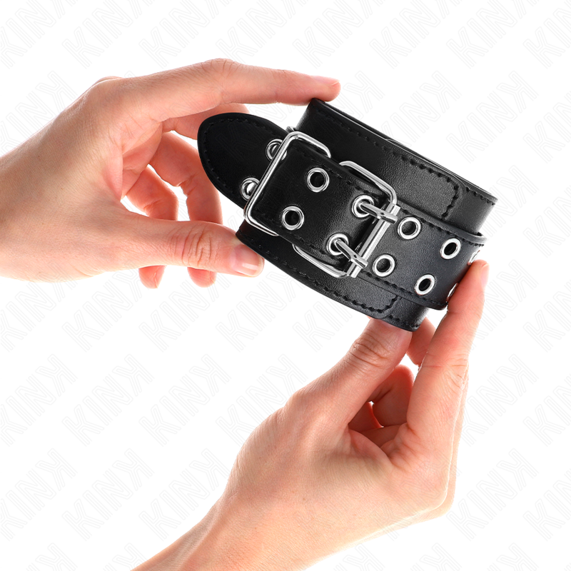 KINK - ADJUSTABLE BLACK DOUBLE BUCKLE WRIST REST 19-26 CM