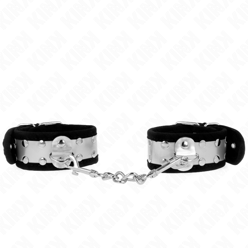 KINK - SLIM WRIST REST BLACK / SILVER 30 X 4 CM