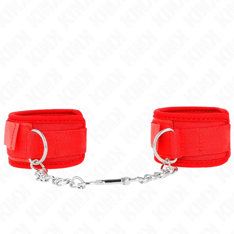 KINK - RED NEOPRENE WRIST GUARDS 42 X 5 CM