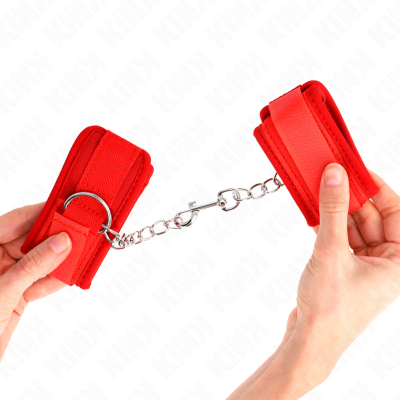 KINK - RED NEOPRENE WRIST GUARDS 42 X 5 CM