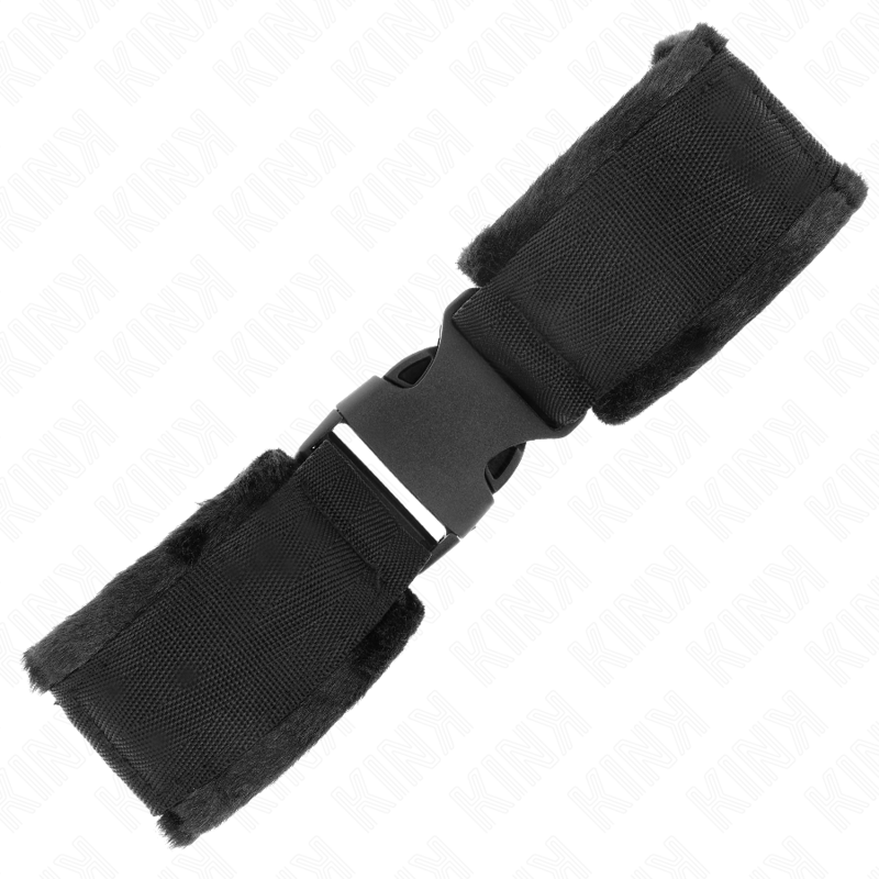 KINK - RED-BLACK NYLON HOOK & LOOP WRIST CUFFS MODEL 1 ADJUSTABLE 25-35 CM X 6 CM