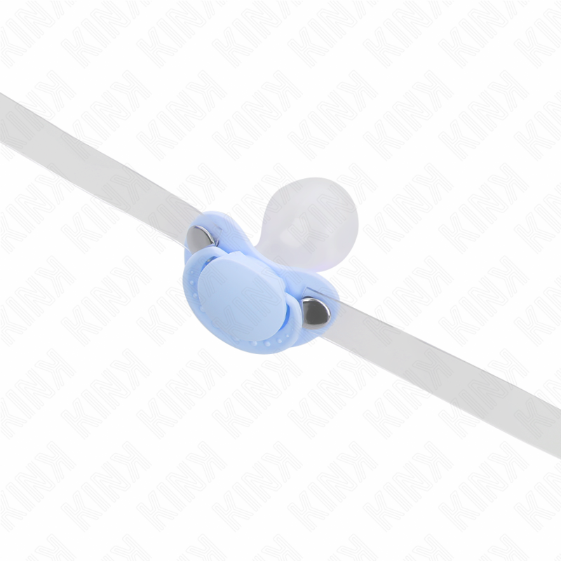 KINK - LIGHT BLUE PACIFIER GAG 5.5 x 4 CM ADJUSTABLE 43-60 CM