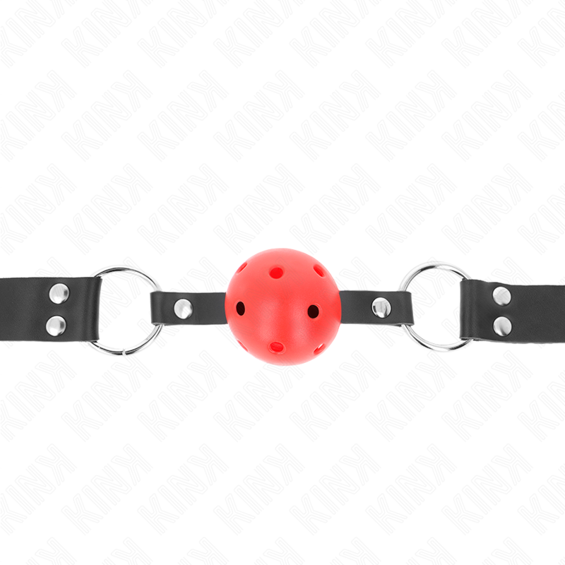 KINK - 4 CM BREATHABLE BALL BAG WITH RED DOUBLE RIVET 62.5 x 2.5 CM ADJUSTABLE 42-58 CM
