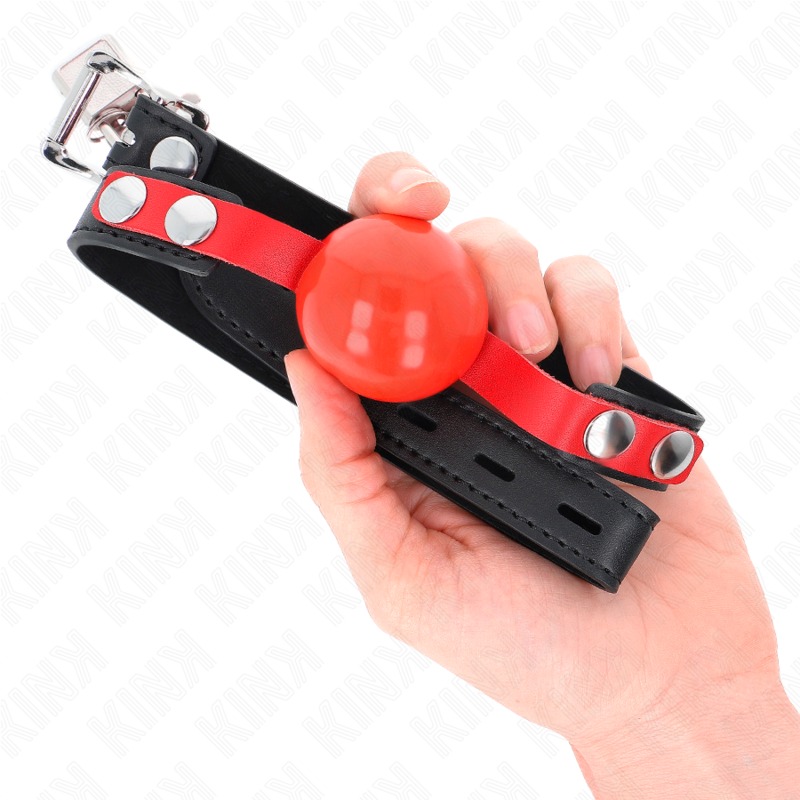 KINK - 4 CM SOFT TPE BALL GAG MODEL 4 60 x 2 CM ADJUSTABLE 37-52 CM