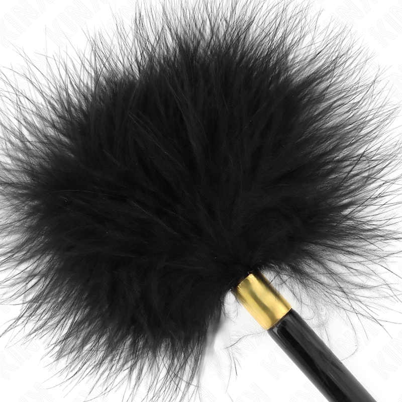 KINK - 18 CM BLACK GOLD METAL CHACOULE FEATHERS