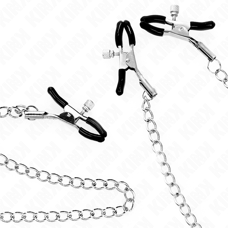 KINK - TRIPLE TEA AND CLITO CLAMPS WITH CHAIN MODEL 0