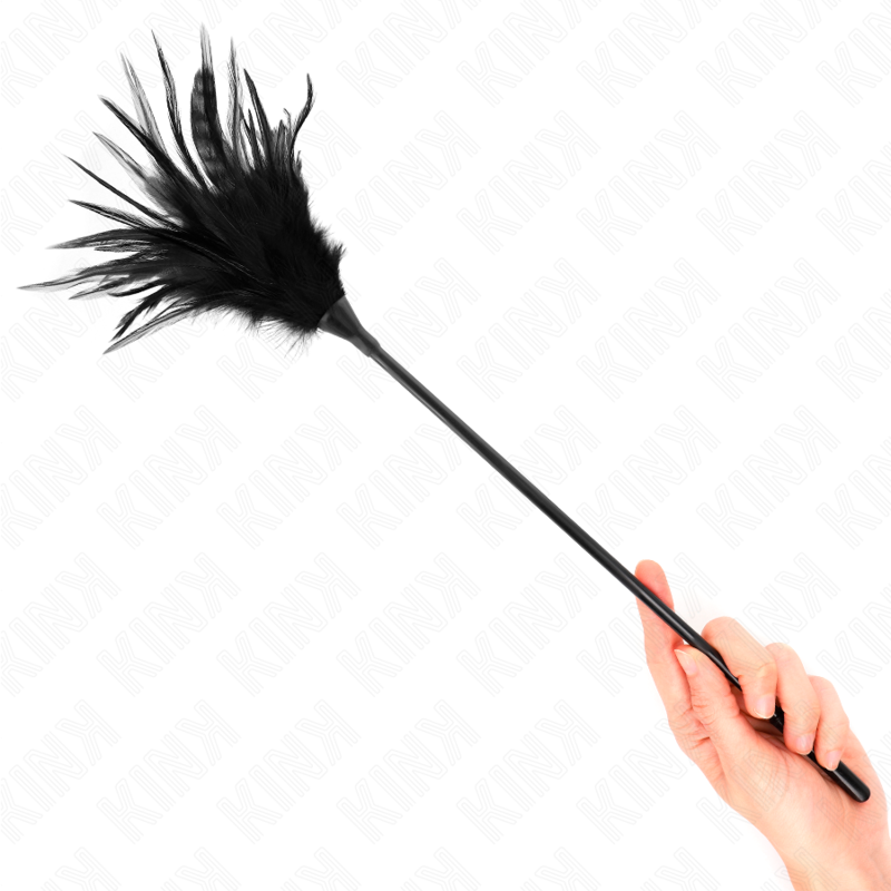 KINK - MULTIPLE BLACK TICKLING FEATHERS 45 CM