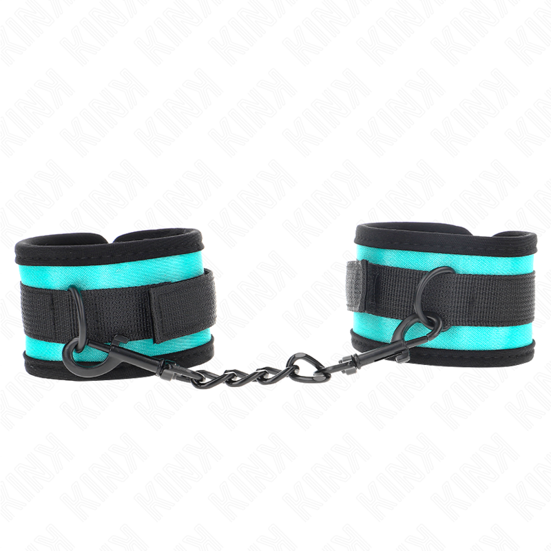 KINK - HOOK & LOOP NYLON WRIST BUTT CUTS BLACK-BLUE ADJUSTABLE 18-32 CM X 5 CM