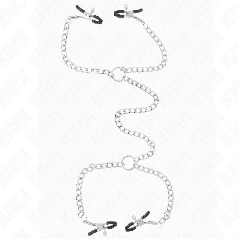 KINK - 4 METON CLAMPS CHAIN 32 CM WITH SMALL CHAINS 14 CM