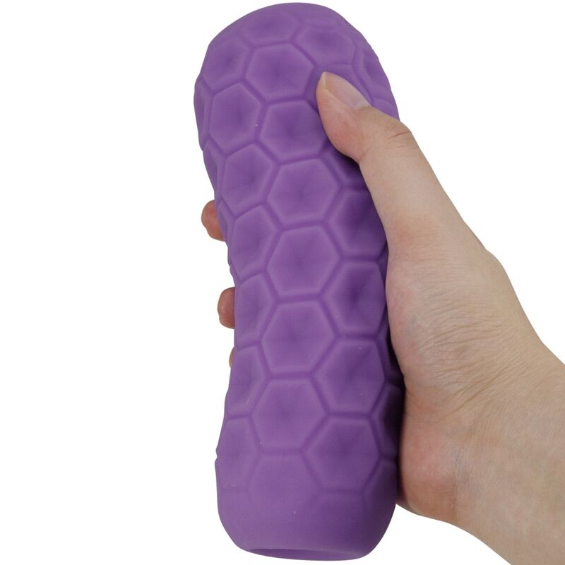 PRETTY LOVE - PURPLE DOUBLE BALL MALE MASTURBATOR