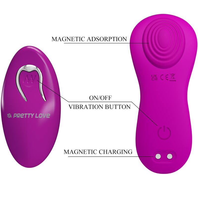 PRETTY LOVE - ROMARIO REMOTE CONTROL LAY-ON CLITORIS STIMULATOR PINK