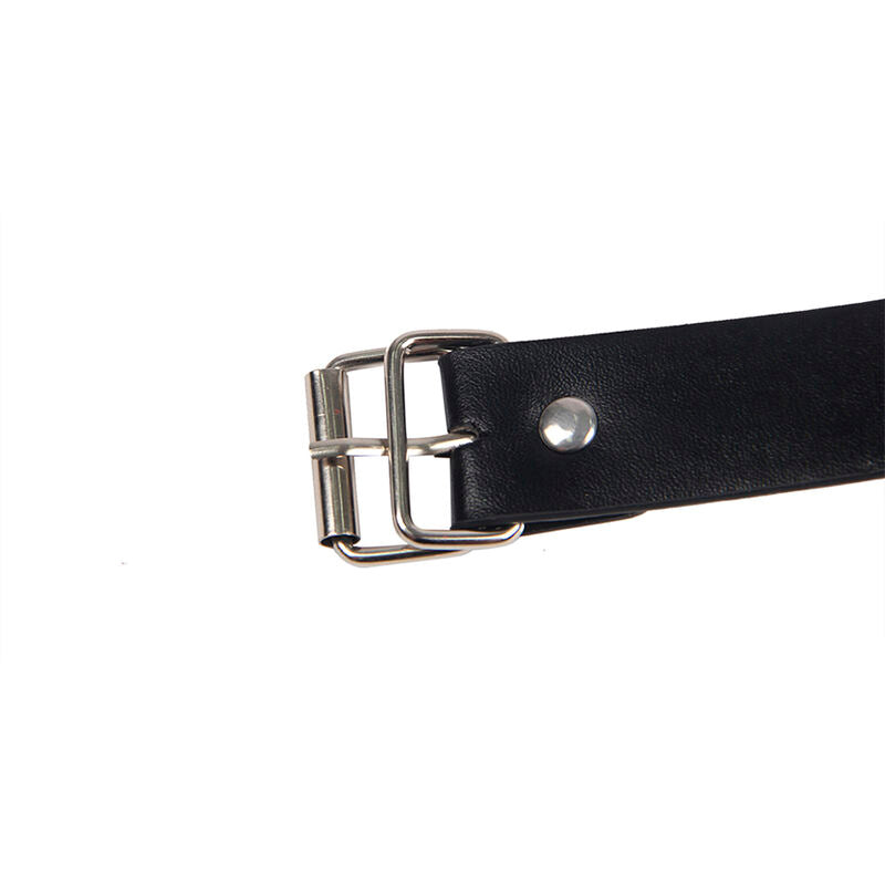 SUBBLIME - 953720 BLACK BONDAGE LEATHER NIPPLE CLAMPS ONE SIZE