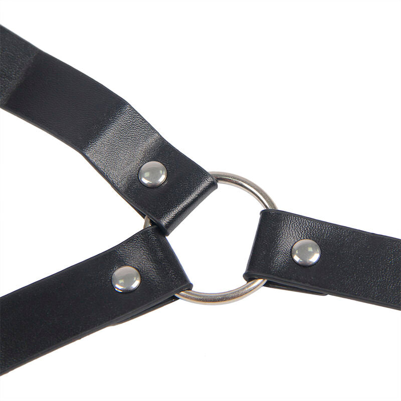 SUBBLIME - 953720 BLACK BONDAGE LEATHER NIPPLE CLAMPS ONE SIZE