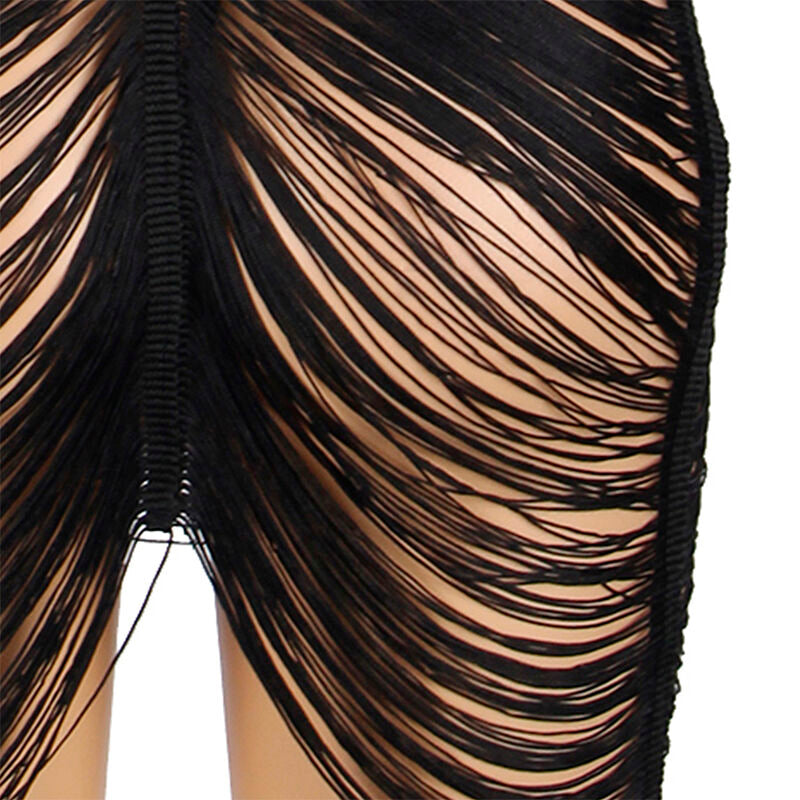 SUBBLIME - 954239 STRAP DRESS + BLACK THONG L/XL