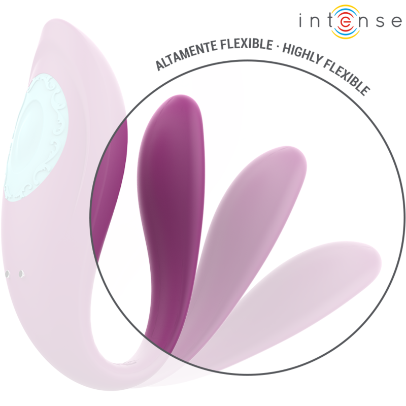 INTENSE - ANNIE PURPLE U-SHAPED VIBRATOR AND STIMULATOR REMOTE CONTROL