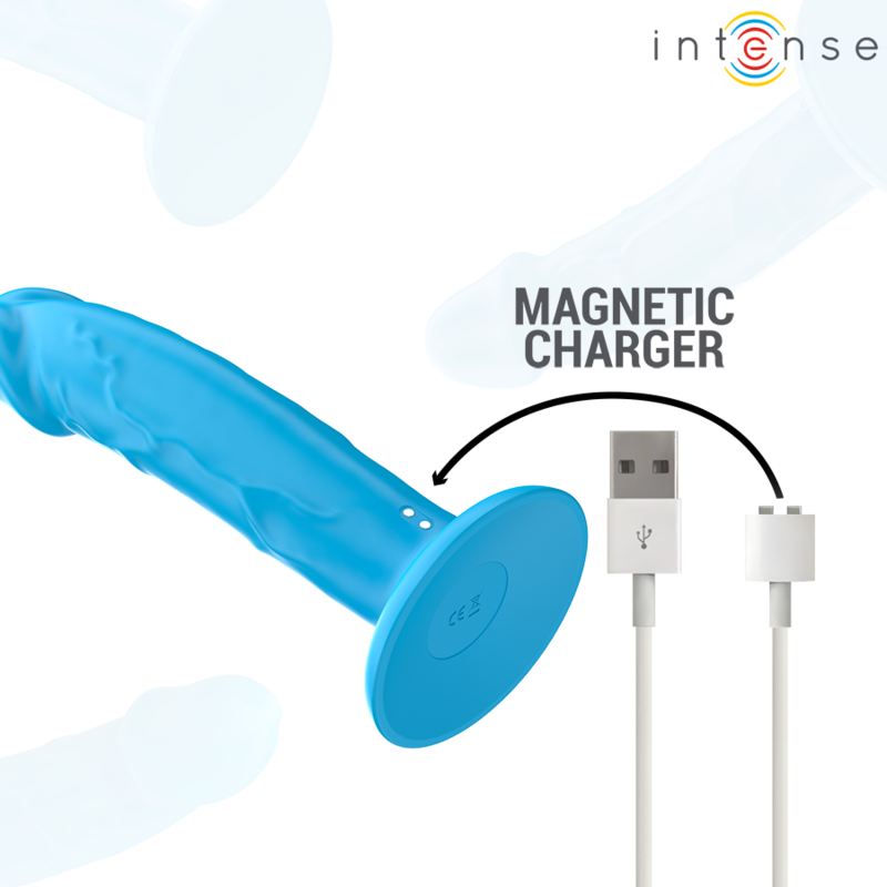 INTENSE - PHOEBE REALISTIC VIBRATOR 10 VIBRATIONS REMOTE CONTROL BLUE
