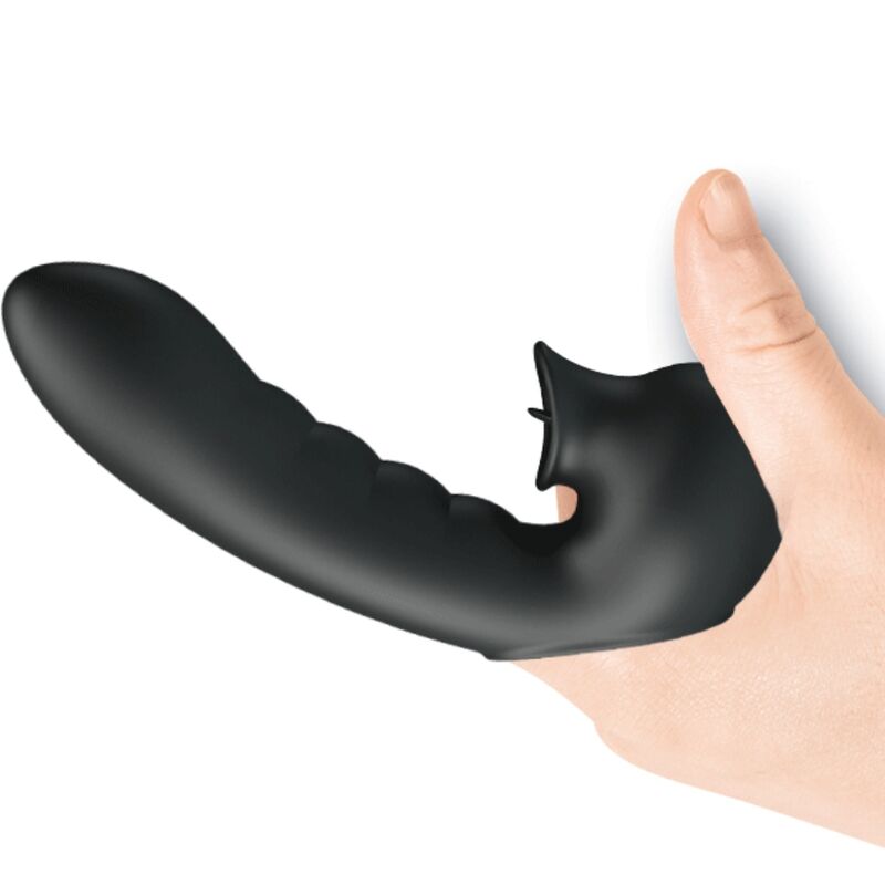 PRETTY LOVE - HOBGOBLIN VIBRATING FINGER BOX 12 VIBRATIONS + BLACK CLITORIS STIMULATOR