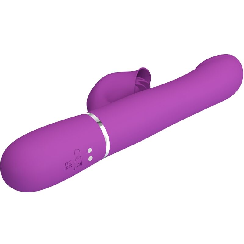 PRETTY LOVE - 4-IN-1 MULTIFUNCTION VIBRATOR AND STIMULATOR PURPLE