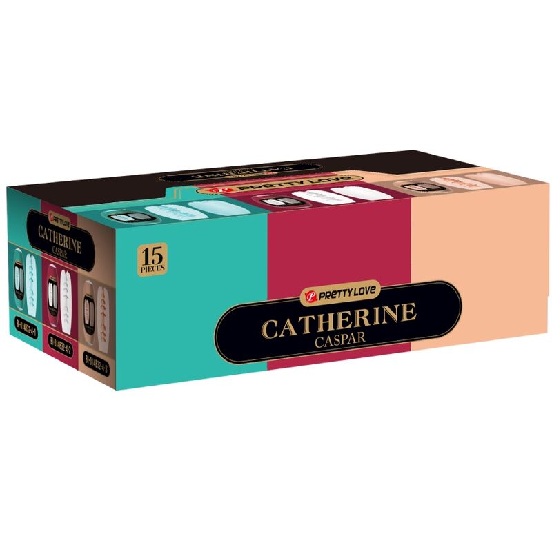 PRETTY LOVE - CASPAR PACK 15 DIFFERENT MEN'S MASCRUBATORS