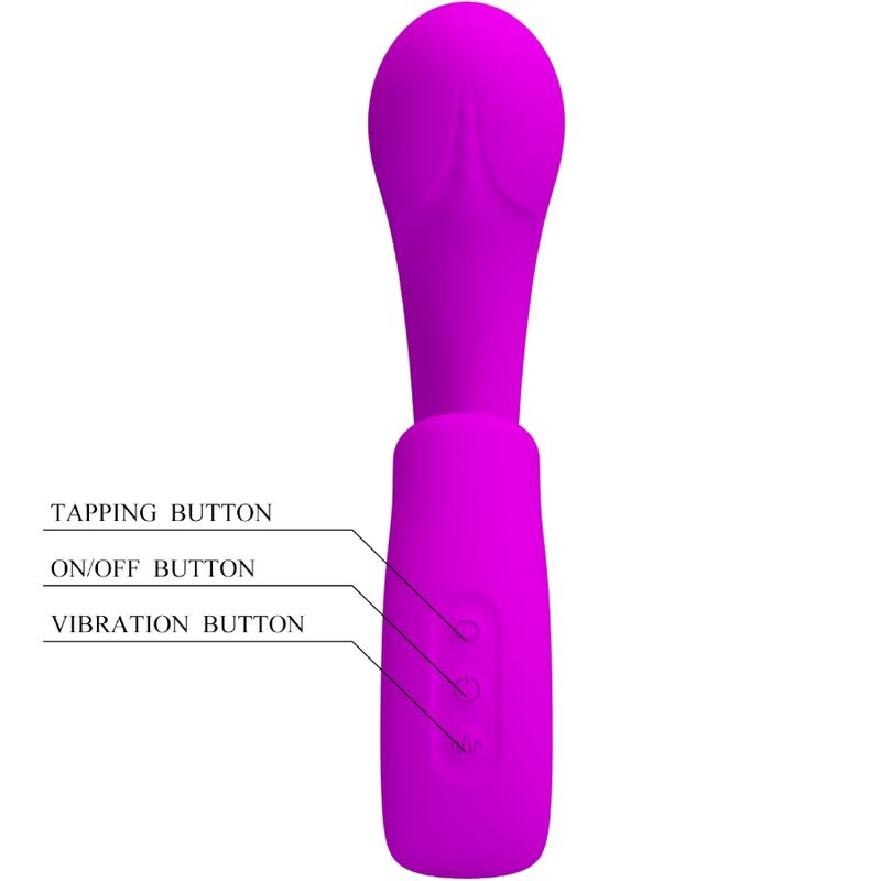 PRETTY LOVE - SIBEL G-SPOT VIBRATOR + SIBEL CLITORIS STIMULATOR 10 VIBRATIONS PURPLE
