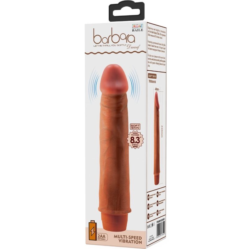 BAILE - REALISTIC DWARF VIBRATOR 21 CM MULATUS
