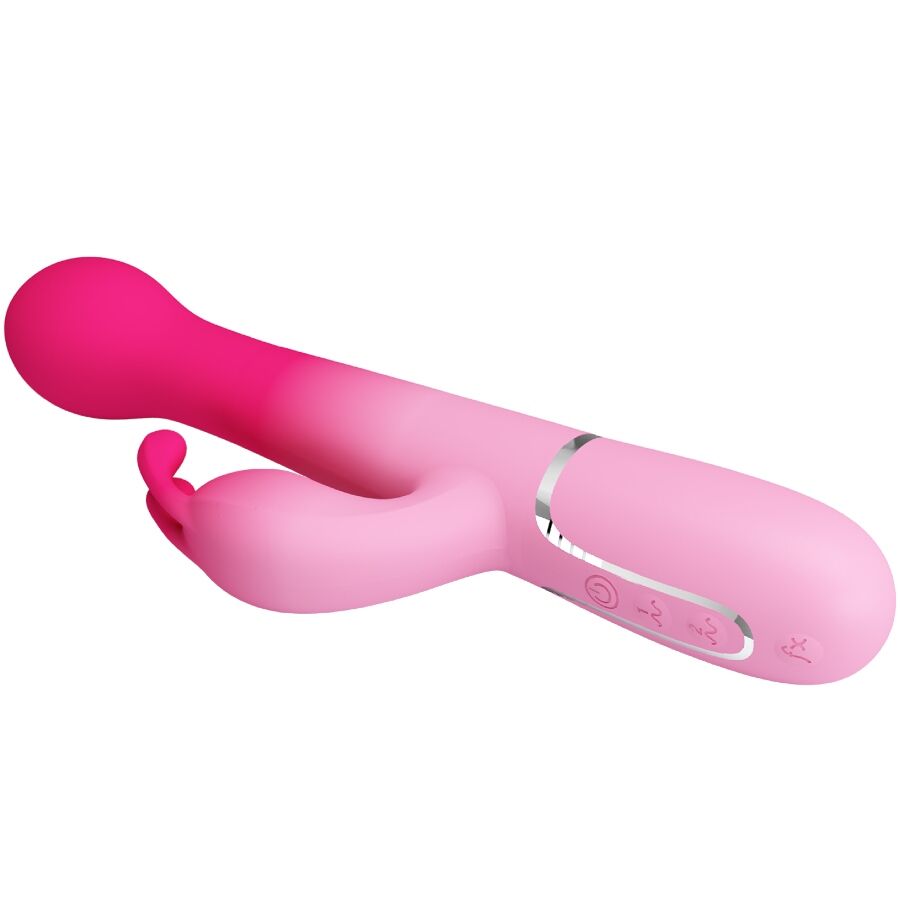 PRETTY LOVE - DEJON 3-IN-1 MULTIFUNCTION RABBIT VIBRATOR PINK