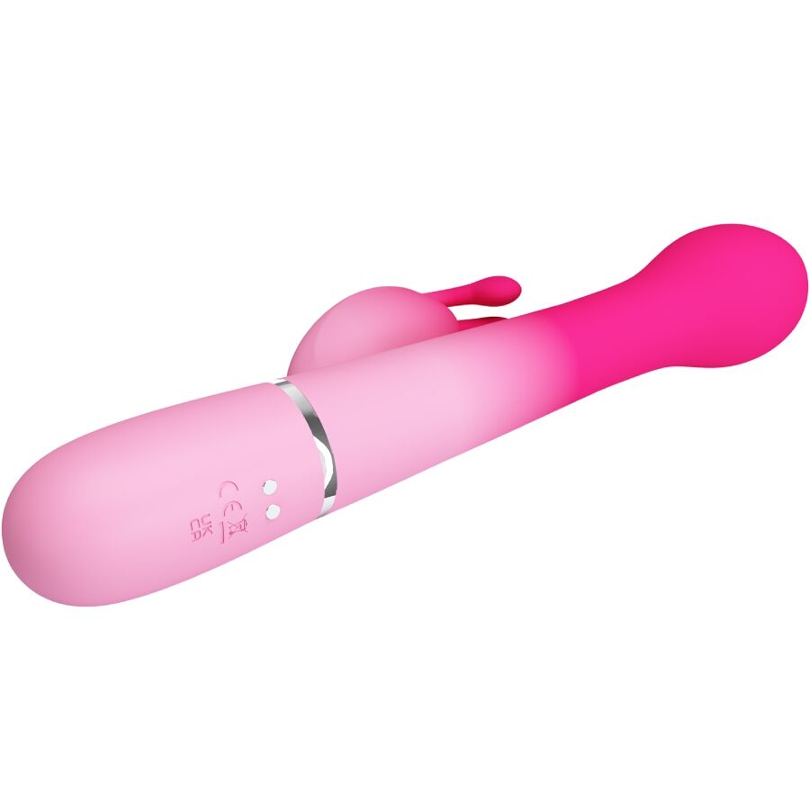 PRETTY LOVE - DEJON 3-IN-1 MULTIFUNCTION RABBIT VIBRATOR PINK