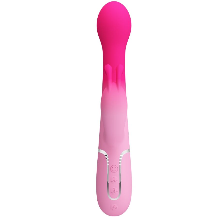 PRETTY LOVE - DEJON 3-IN-1 MULTIFUNCTION RABBIT VIBRATOR PINK