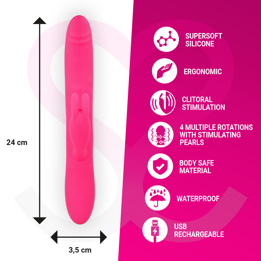 MORESSA - VIBRATEUR SOMER PREMIUM ROTATIONS MULTIPLES