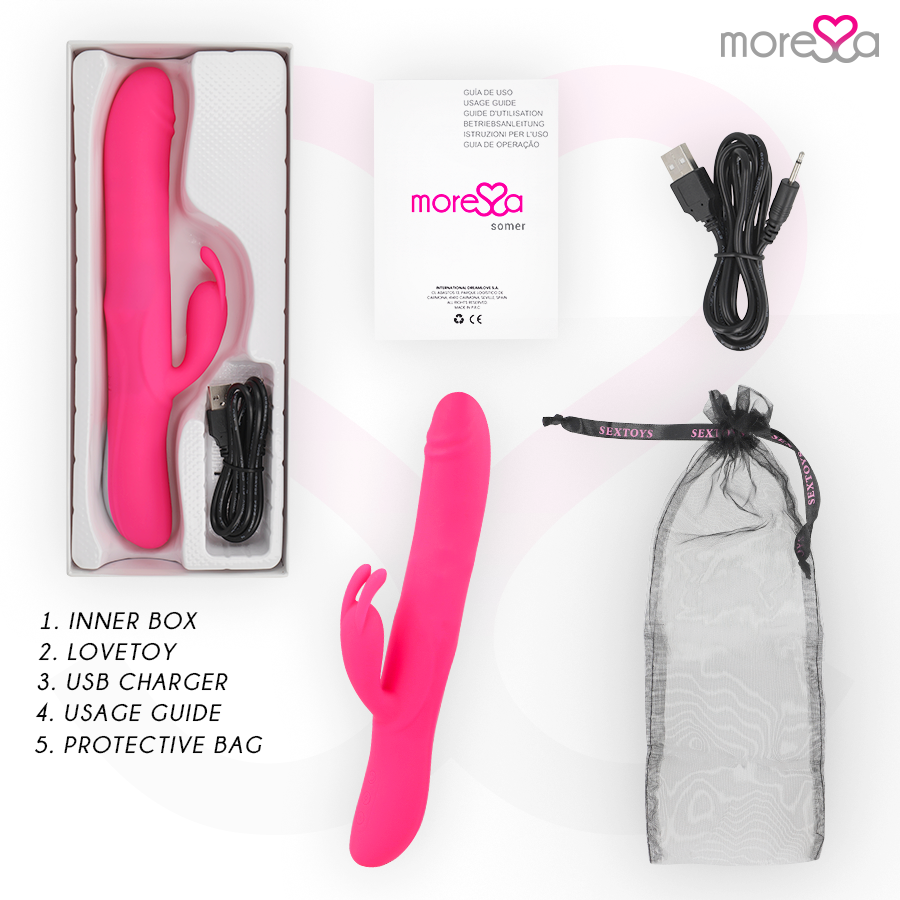 MORESSA - VIBRATEUR SOMER PREMIUM ROTATIONS MULTIPLES